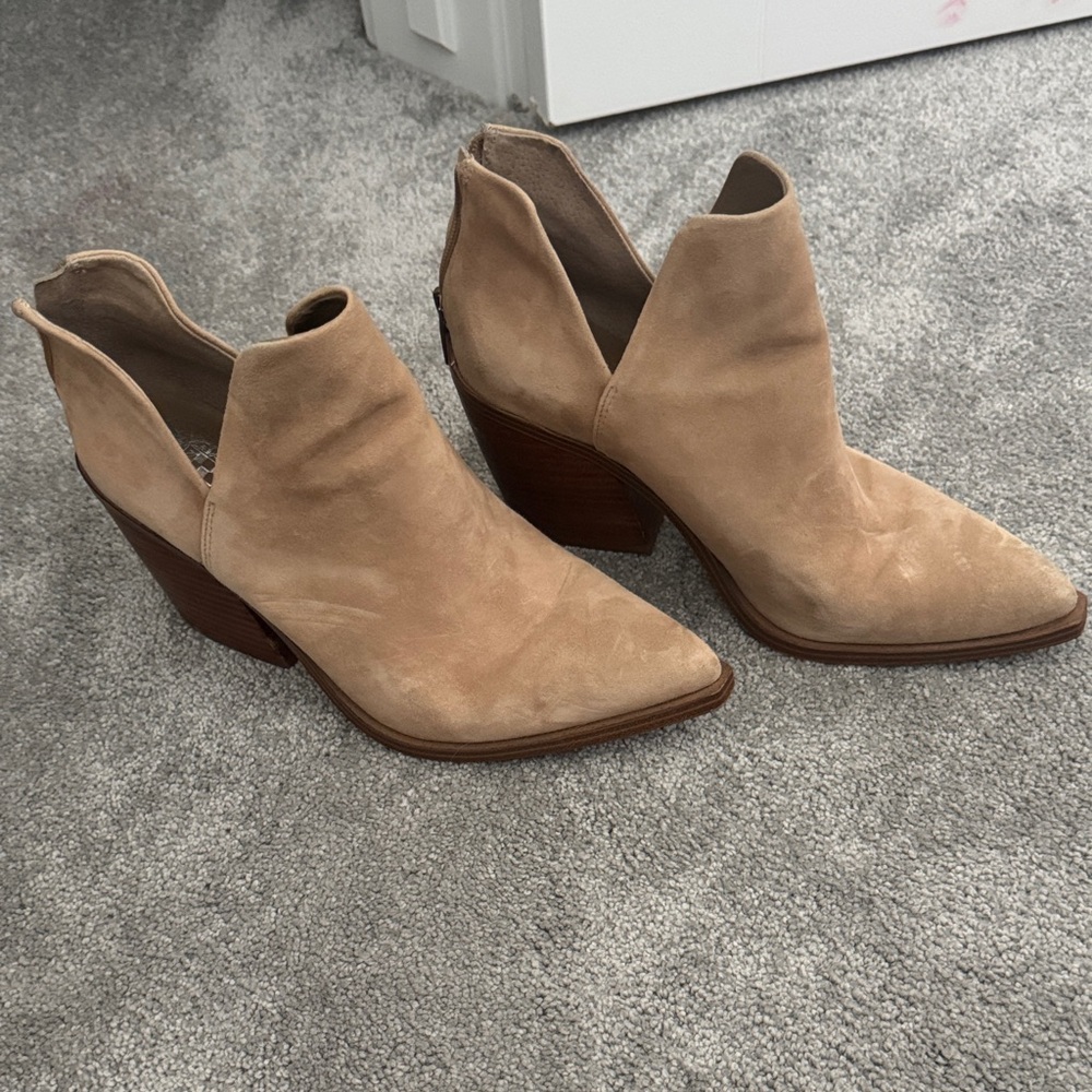 Vince Camuto Tan Ankle Booties